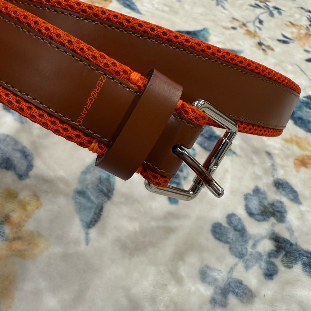Cole Haan Brown and Orange Men's Belt XL
